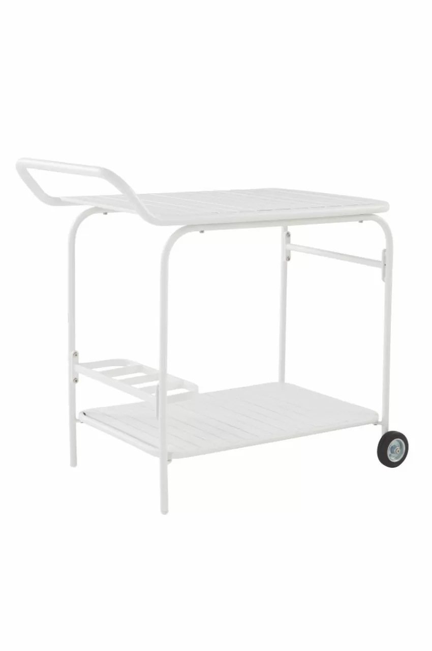Utebord | Utemöbler*Jotex MENTON Serveringsvagn Vit