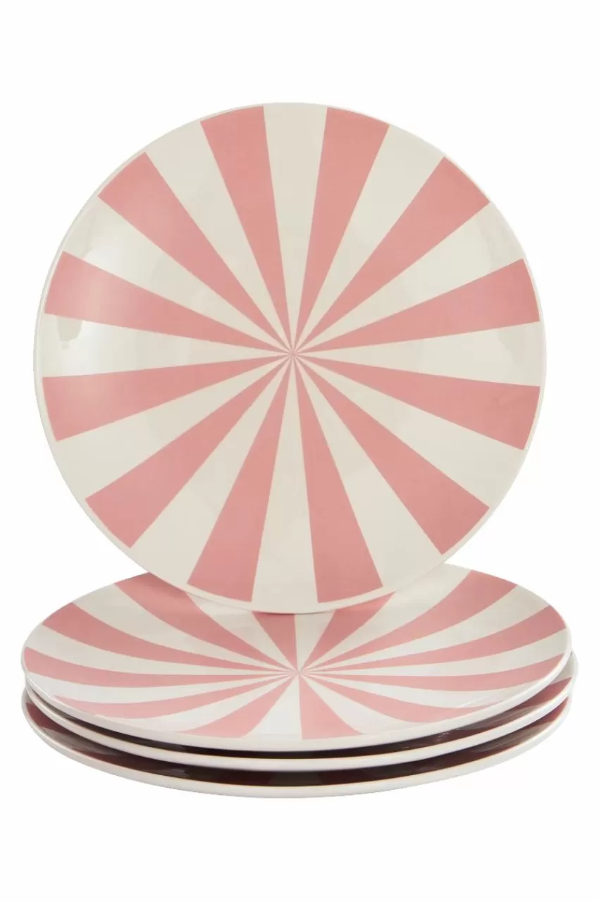 Tallrikar*Jotex MIKA Tallrik 4-pack ø 28,5 Cm Rosa/vit