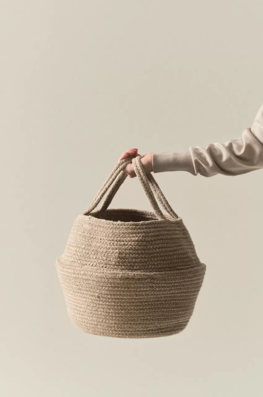 Förvaring*Jotex MILES Förvaringskorg ø 26 Cm Naturvit