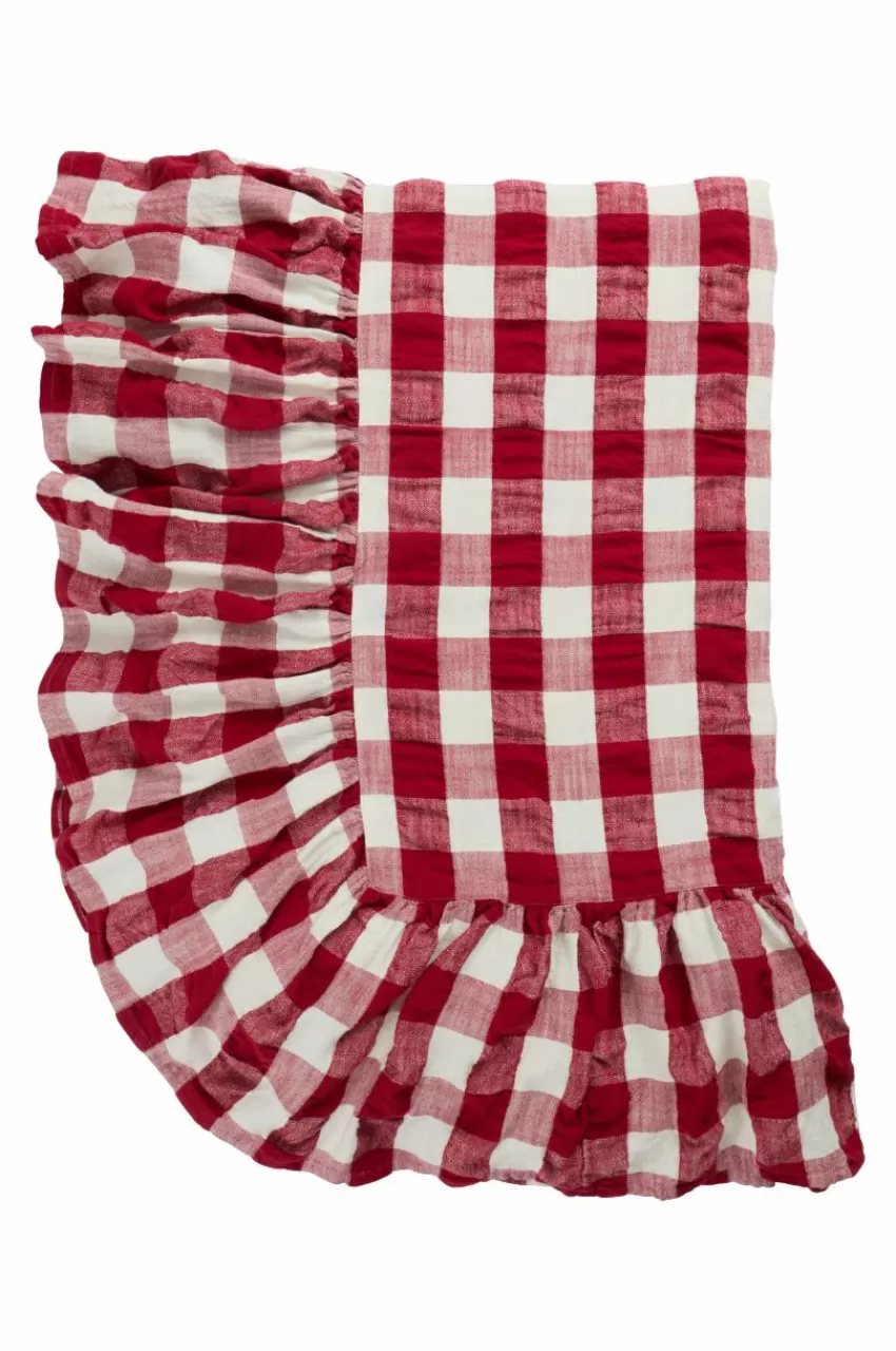 Dukar*Jotex MIMMI Duk 135x135 Cm Röd/vit