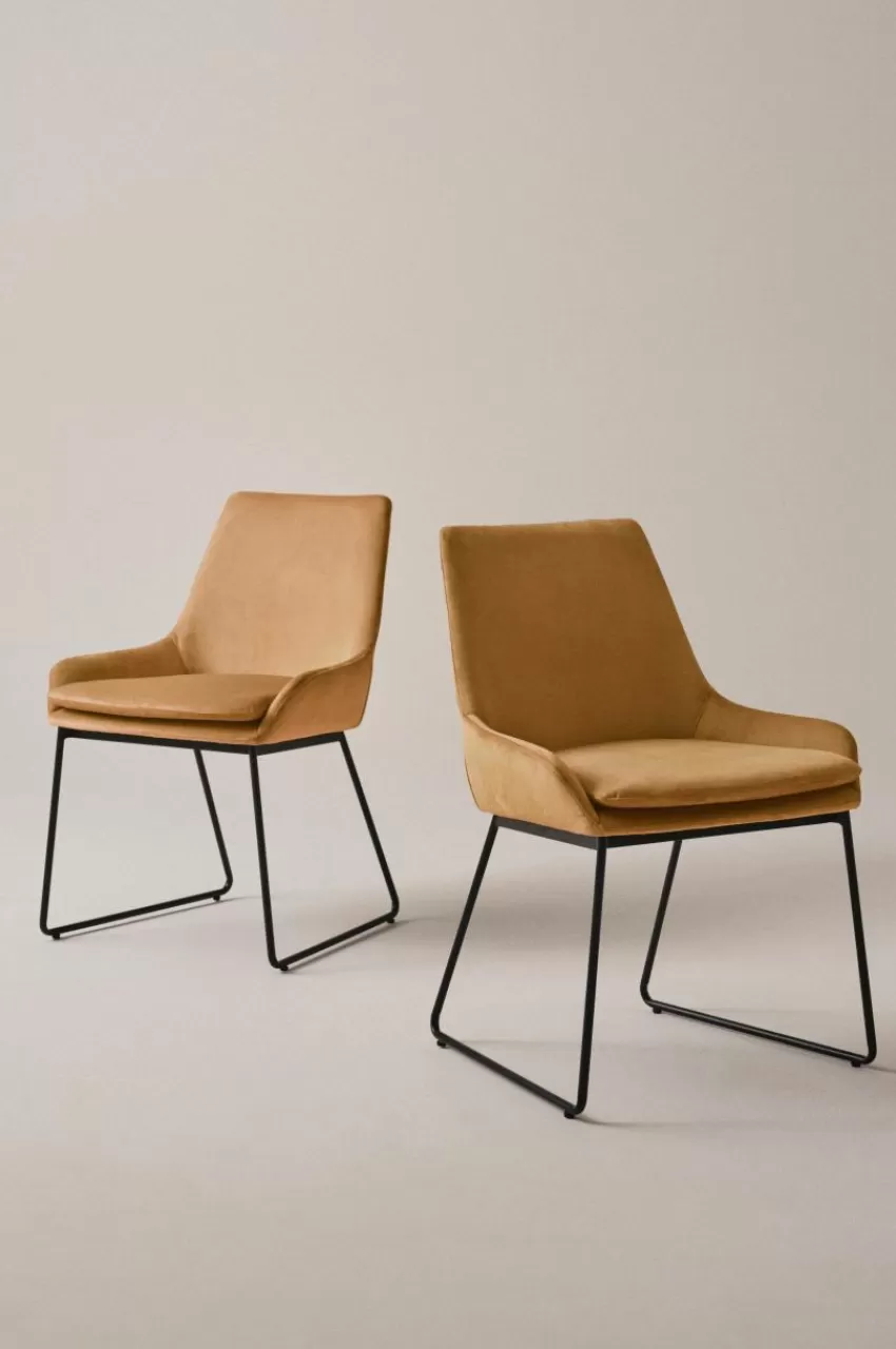 Stolar*Jotex MINOU Stol 2-pack Guldbrun