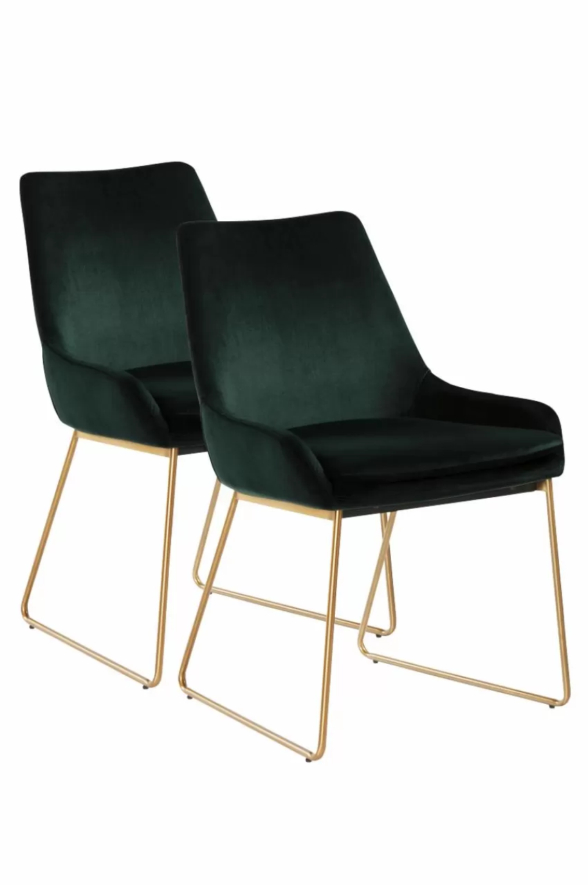Stolar*Jotex MINOU Stol 2-pack Mörkgrön