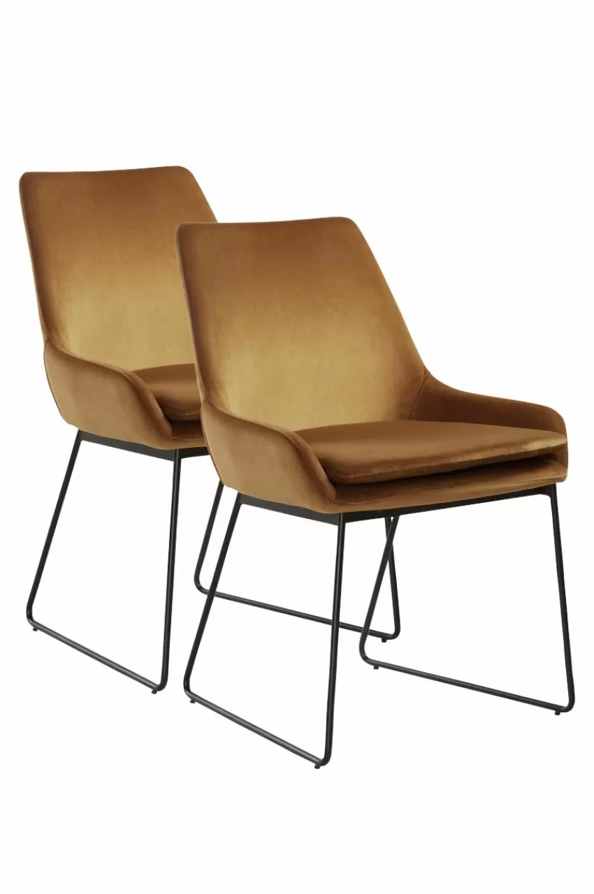 Stolar*Jotex MINOU Stol 2-pack Guldbrun