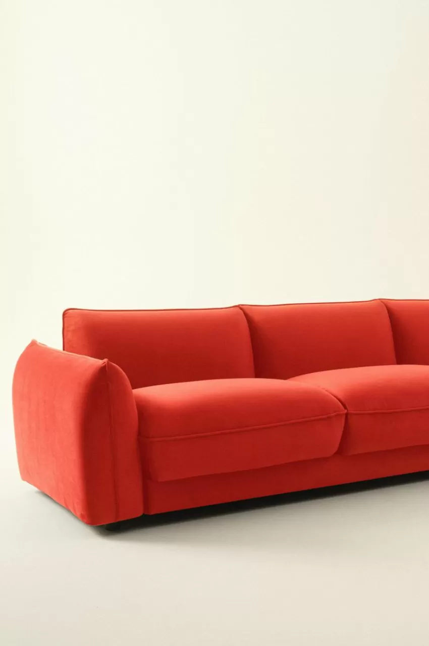 Soffor*Jotex MOLTON Soffa 3-sits Rödorange