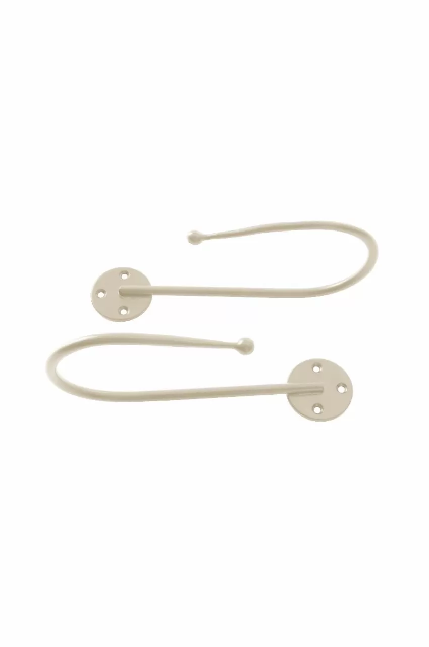 Gardinomtag*Jotex MONIQUE Gardinomtag 2-pack Varmgrå