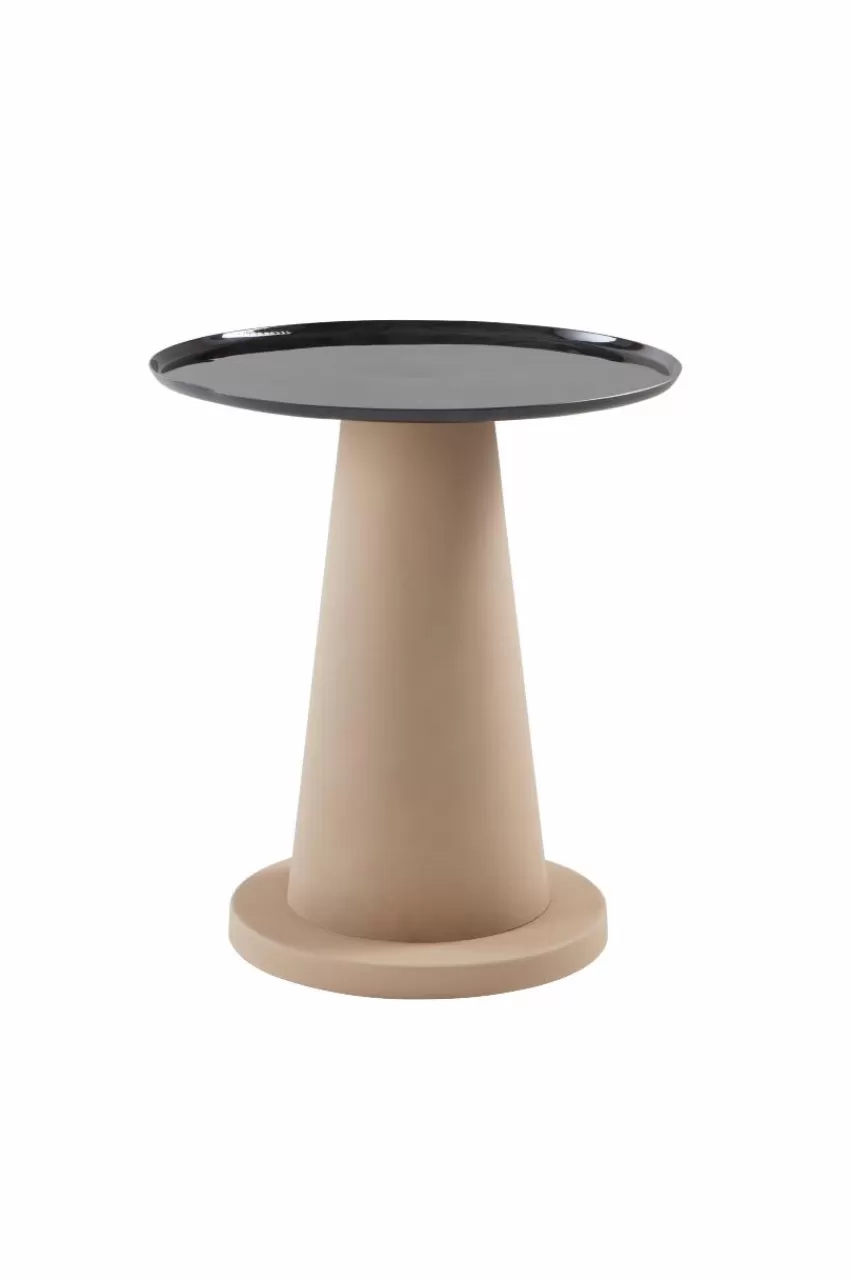 Bord*Jotex MONTEVERDE Sidobord ø 46 Cm Beige/svart