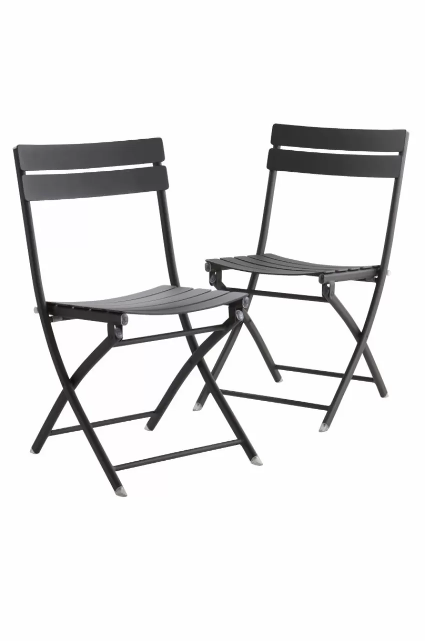 Utestolar & Utepallar | Utemöbler*Jotex MONTMARTRE Utestol 2-pack Svart