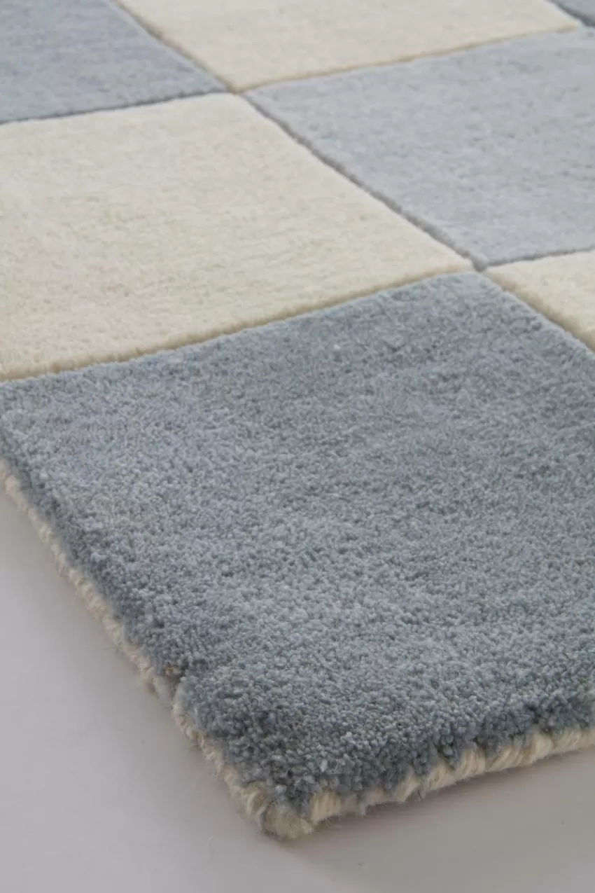 Dörrmattor*Jotex MONTRO Dörrmatta I Ull 60x90 Cm Blå/naturvit