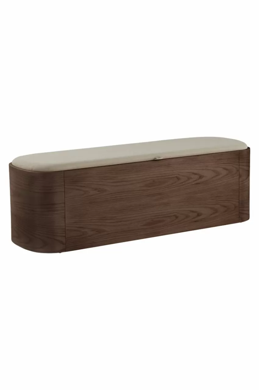 Bänkar*Jotex MOUJI Bänk Med Förvaring 140 Cm Valnöt