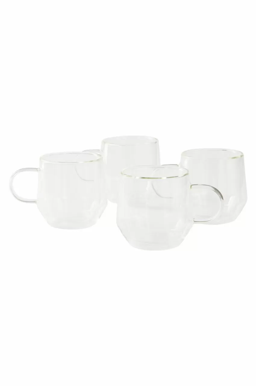 Koppar & Muggar*Jotex NAOMI Glasmugg Dubbelväggad 4-pack Transparent