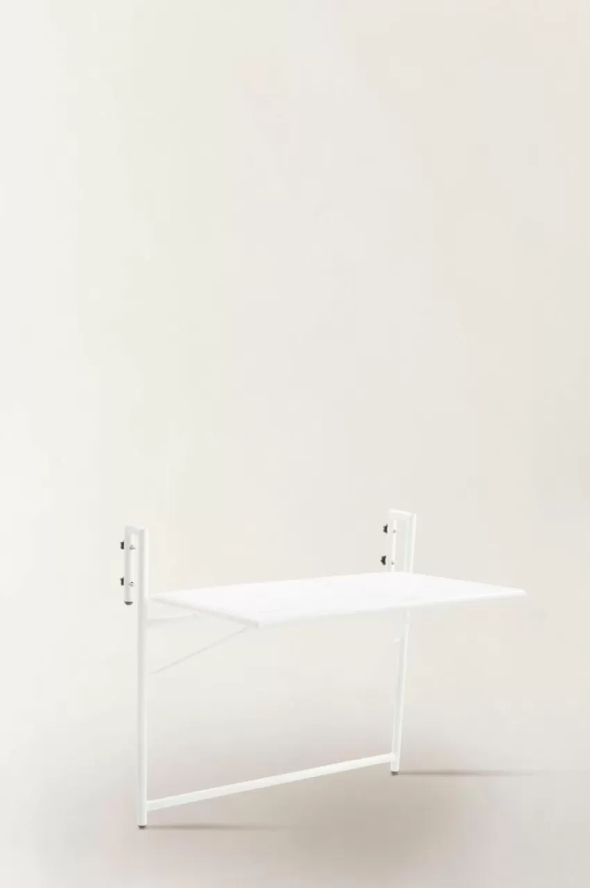 Utebord | Utemöbler*Jotex NAVONA Balkongbord 40x66 Cm Vit