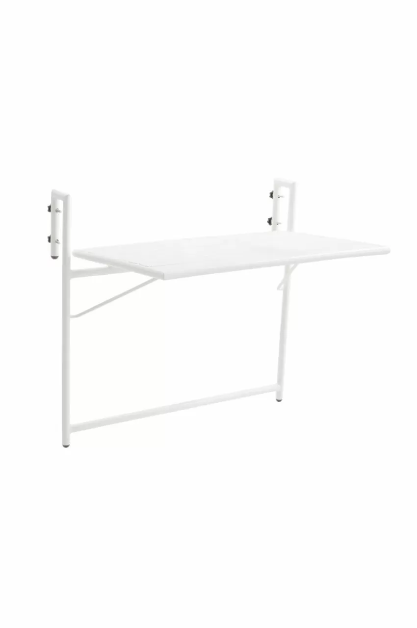 Utebord | Utemöbler*Jotex NAVONA Balkongbord 40x66 Cm Vit