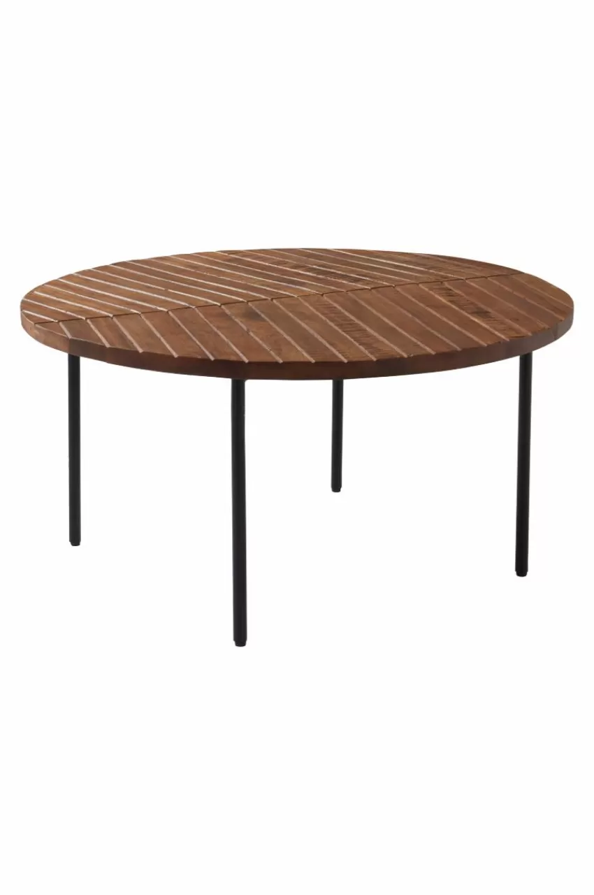Bord*Jotex NEHRU Soffbord ø 80 Cm Svart/trä