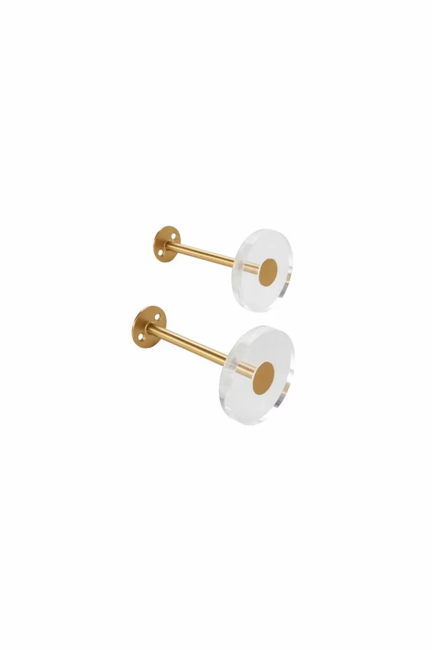 Gardinomtag*Jotex NOELL Gardinomtag 2-pack Guld