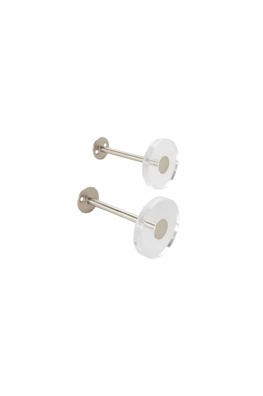 Gardinomtag*Jotex NOELL Gardinomtag 2-pack Silver