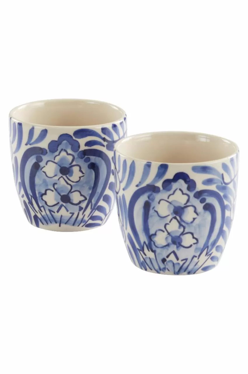 Koppar & Muggar*Jotex NOMI Mugg 2-pack Blå/vit
