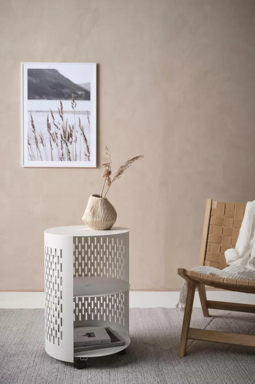 Utebord | Utemöbler*Jotex NÄS Sidobord ø 40 Cm Vit