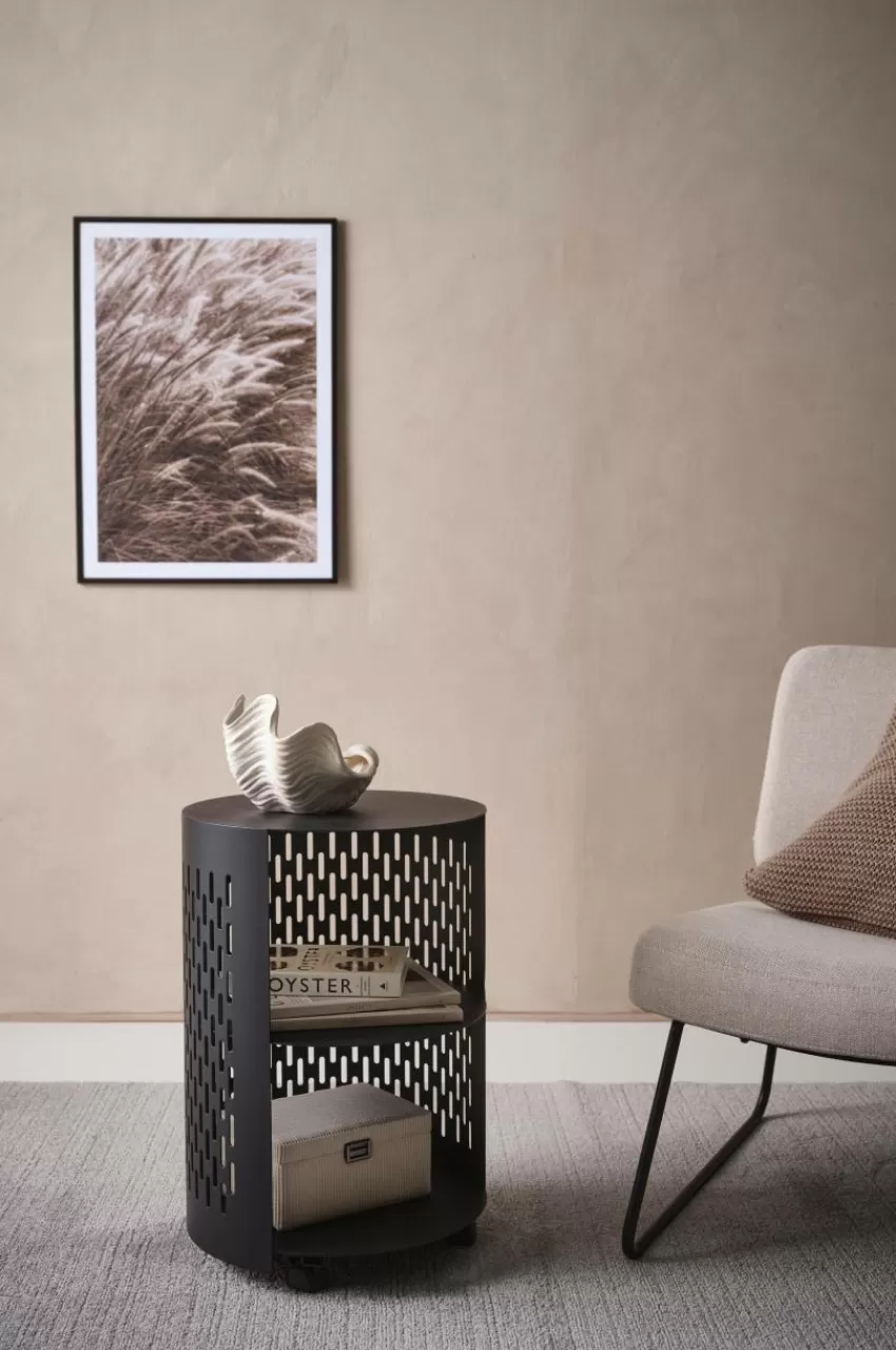 Utebord | Utemöbler*Jotex NÄS Sidobord ø 40 Cm Svart
