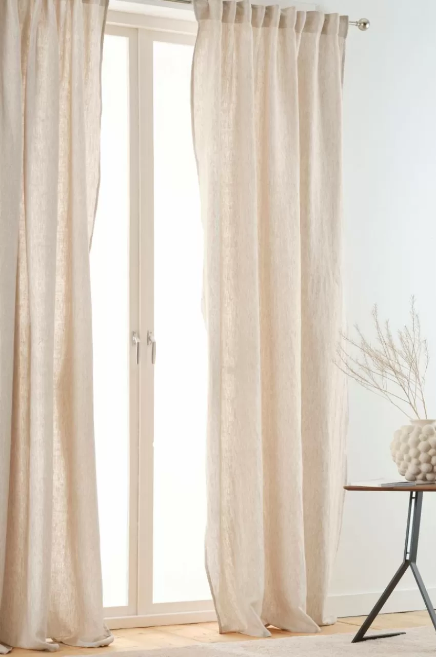 Linnegardiner | Multifunktionsgardiner*Jotex OLGA Linnegardin 2-pack Linnebeige
