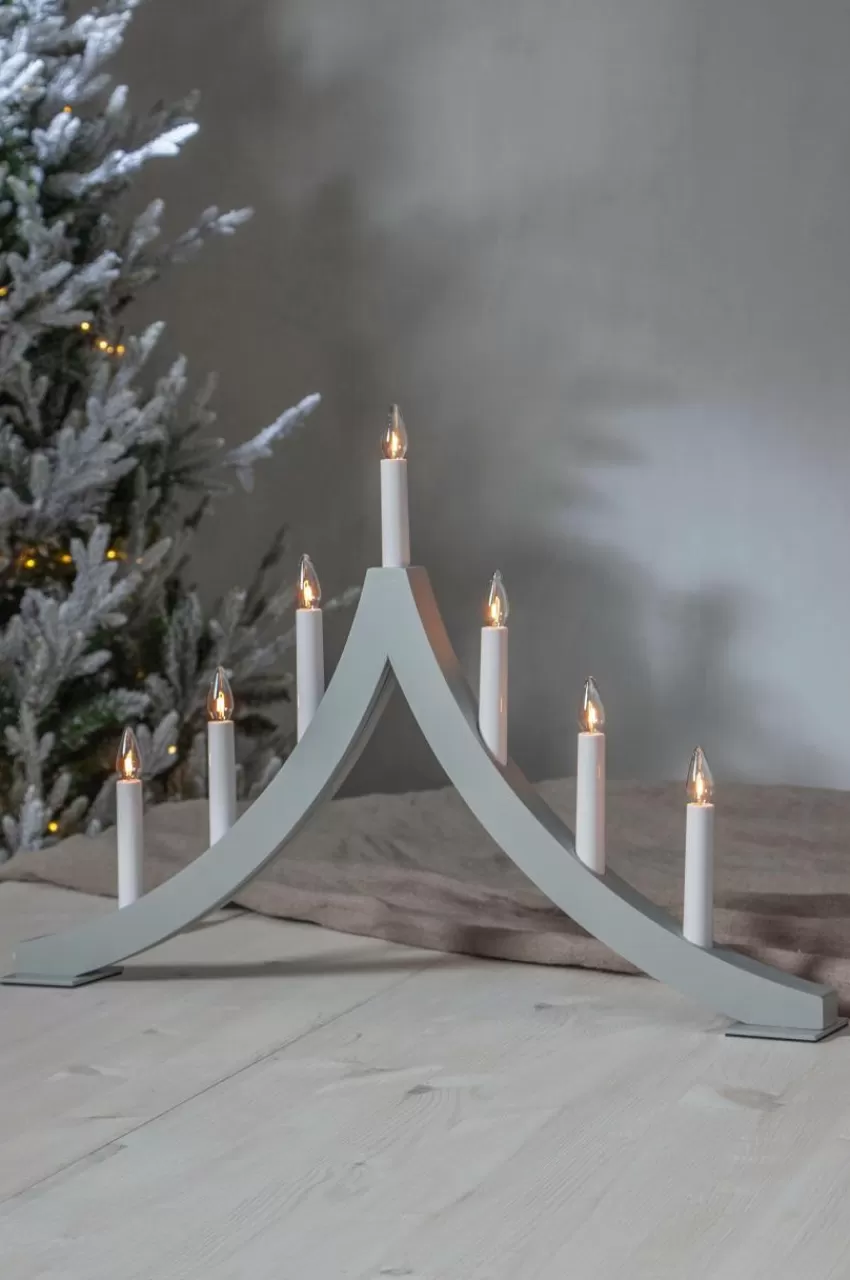 Julbelysning*Jotex PAGOD Elljusstake Grå