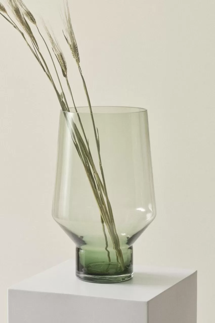 Vaser*Jotex PALACE Glasvas - Höjd 35 Cm Grön