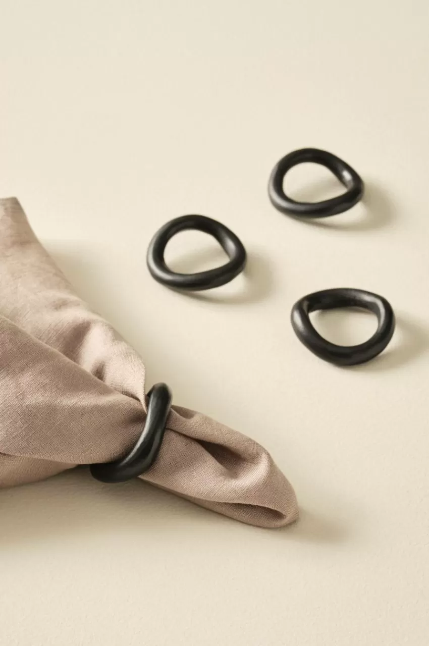 Kökstillbehör*Jotex PARKER Servettring 4-pack Svart
