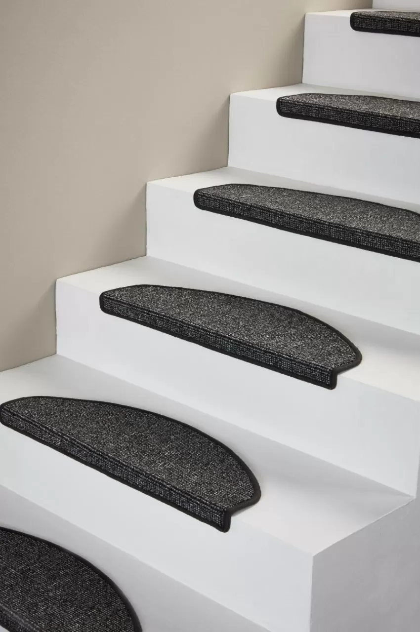 Trappstegsmattor*Jotex PASSO Trappstegsmatta 15-pack Mörk gråmelange
