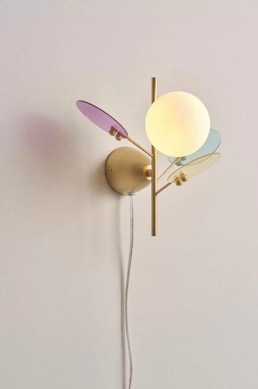 Vägglampor*Jotex PETAL Vägglampa Lila/blå/rosa