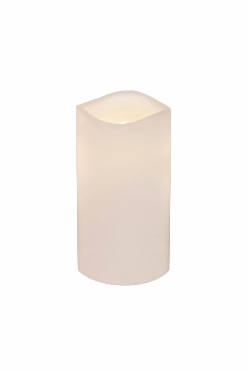 Ljus*Jotex PETE Blockljus LED Höjd 15 Cm Vit