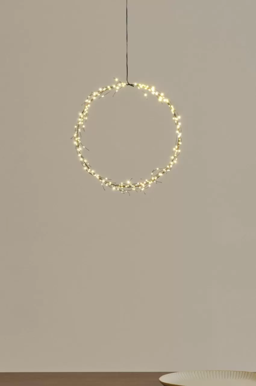 Julbelysning | Dekorativ Belysning*Jotex PORTIA LED Krans ø 40 Cm Svart
