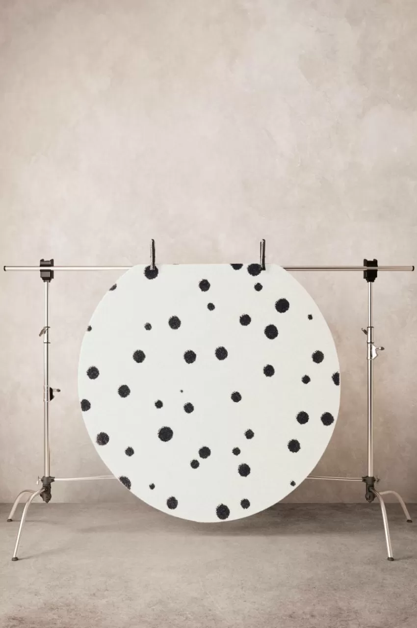 Barnmattor | Barnmattor*Jotex PUNTO Luggmatta ø 160 Cm Vit/svart