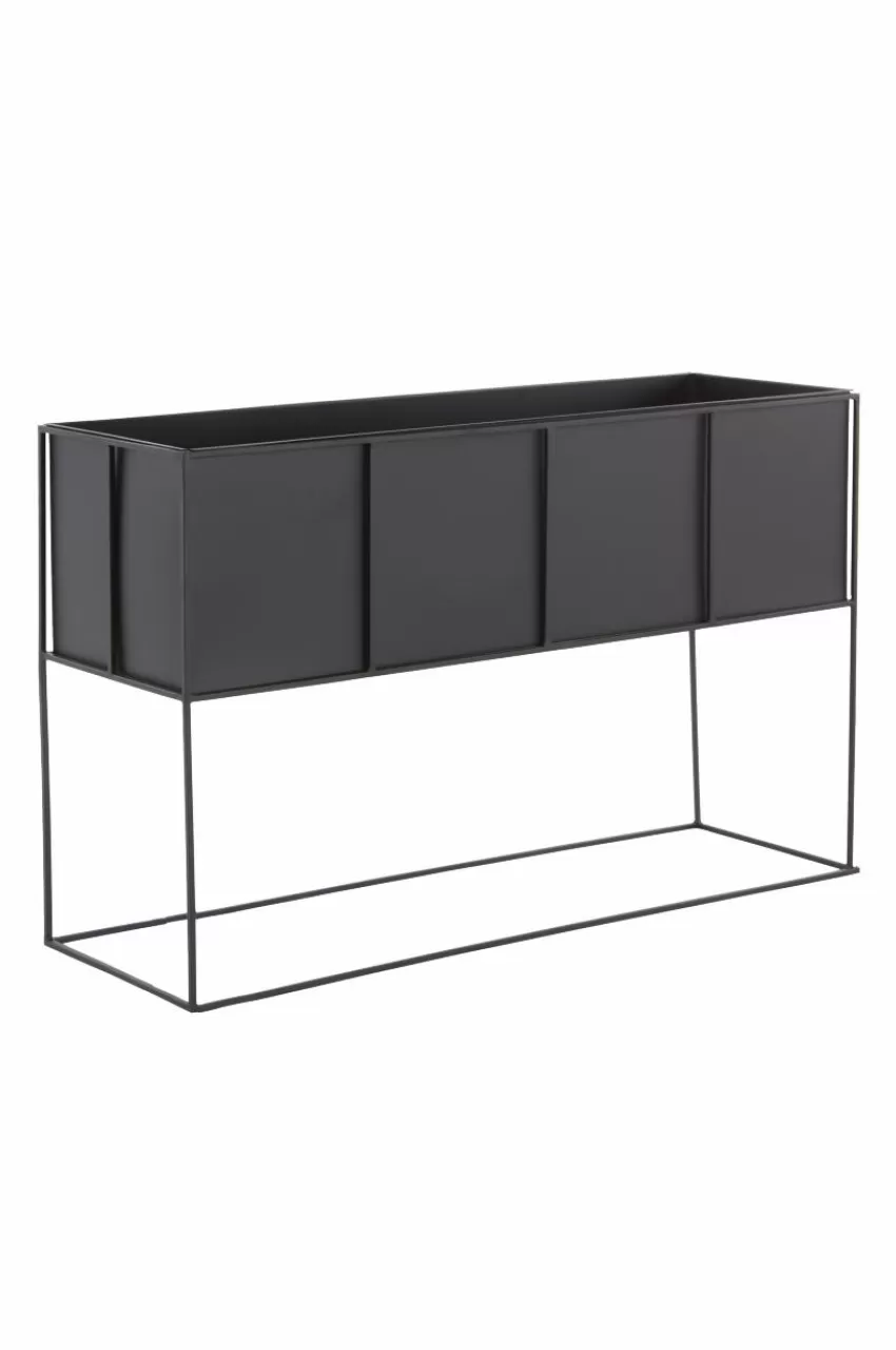 Utekrukor | Krukor*Jotex RAFFERTY Kruka Med Ställning 80x25 Cm Svart