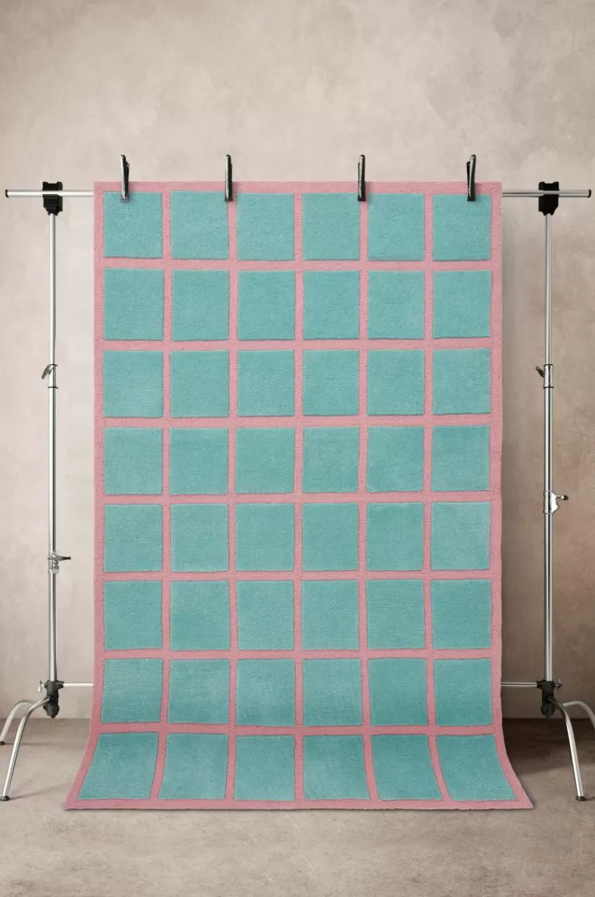 Lugg- & Ryamattor*Jotex RAVELLO Luggmatta 170x240 Cm Turkos/rosa
