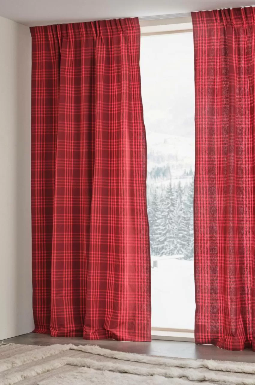 Julgardiner | Multifunktionsgardiner*Jotex RUBI Multifunktionsgardin 2-pack Röd