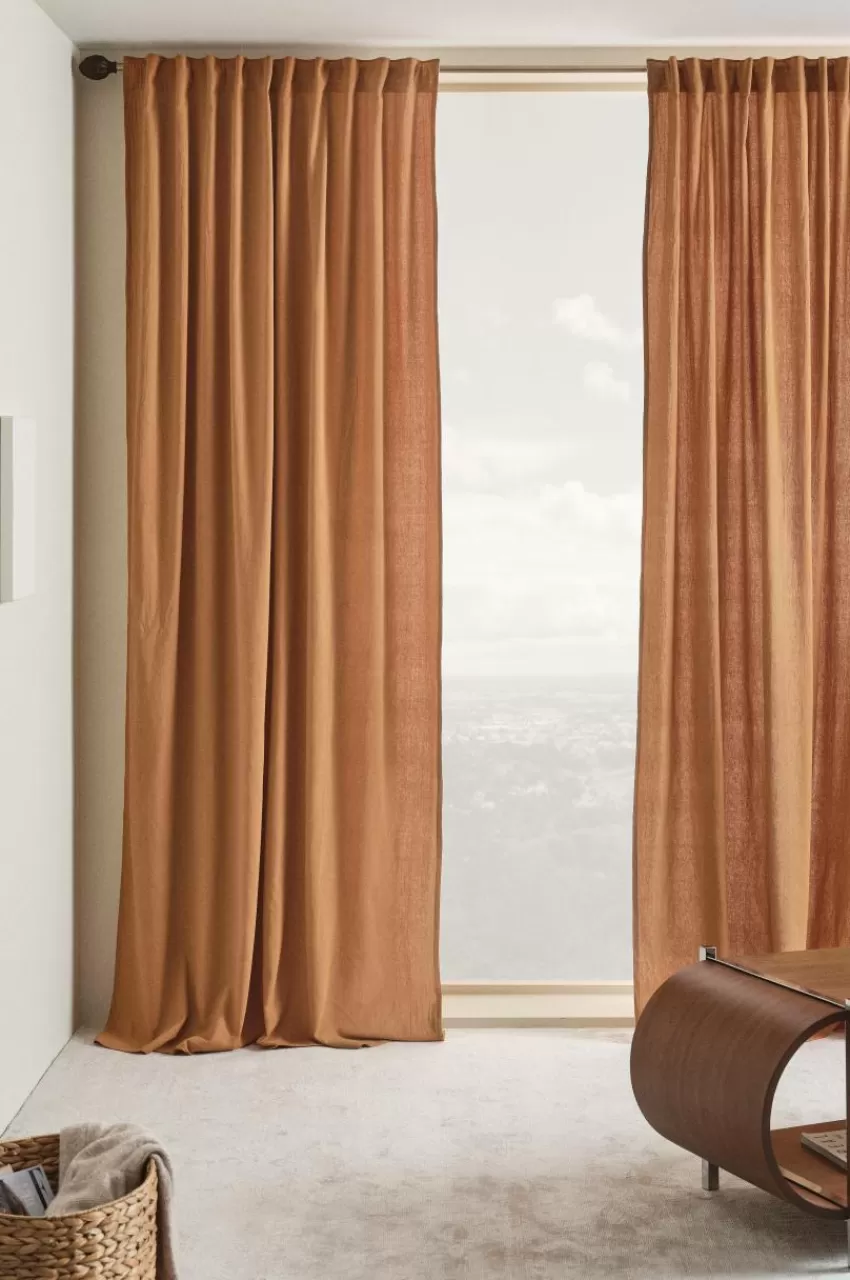 Multifunktionsgardiner*Jotex SADIE Multifunktionsgardin 2-pack Bränd orange