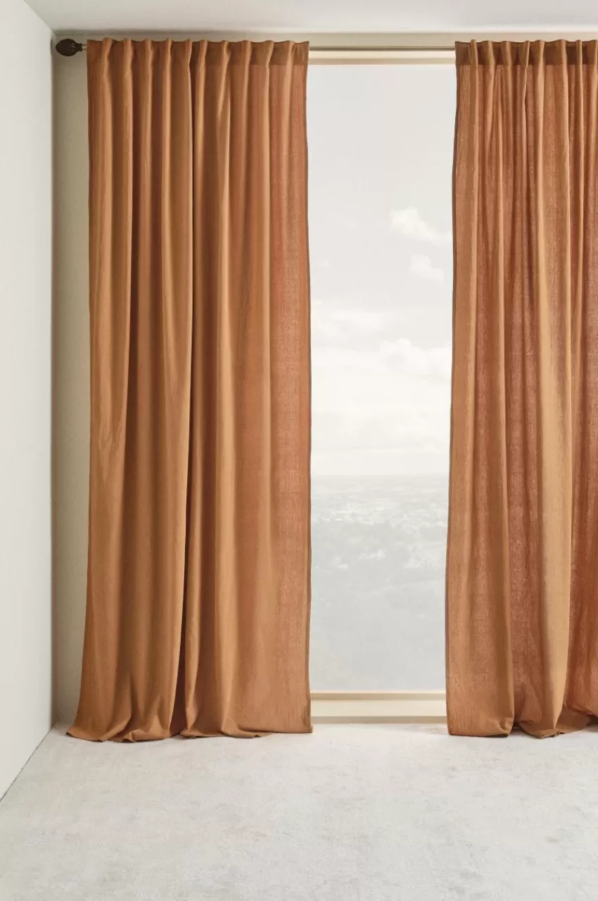 Multifunktionsgardiner*Jotex SADIE Multifunktionsgardin 2-pack Bränd orange