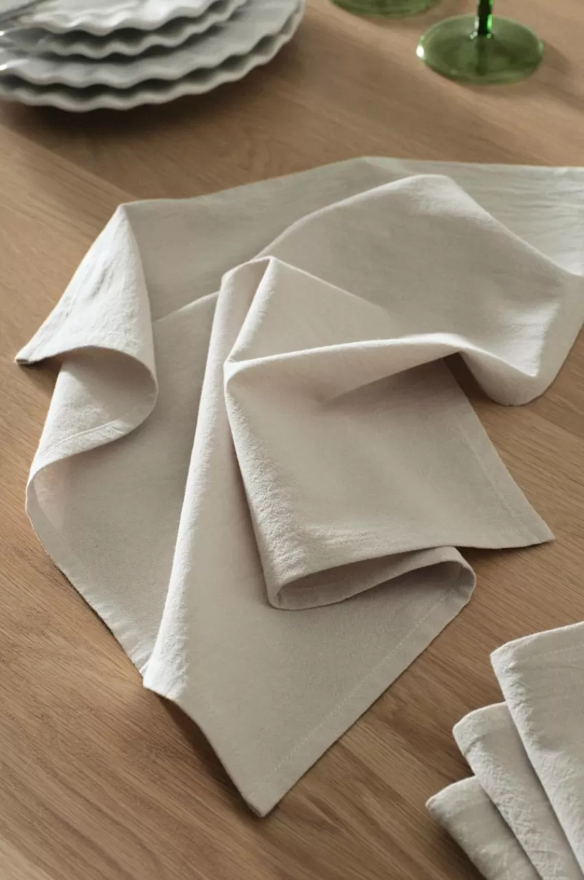 Servetter*Jotex SADIE Servett 4-pack Ljusgrå