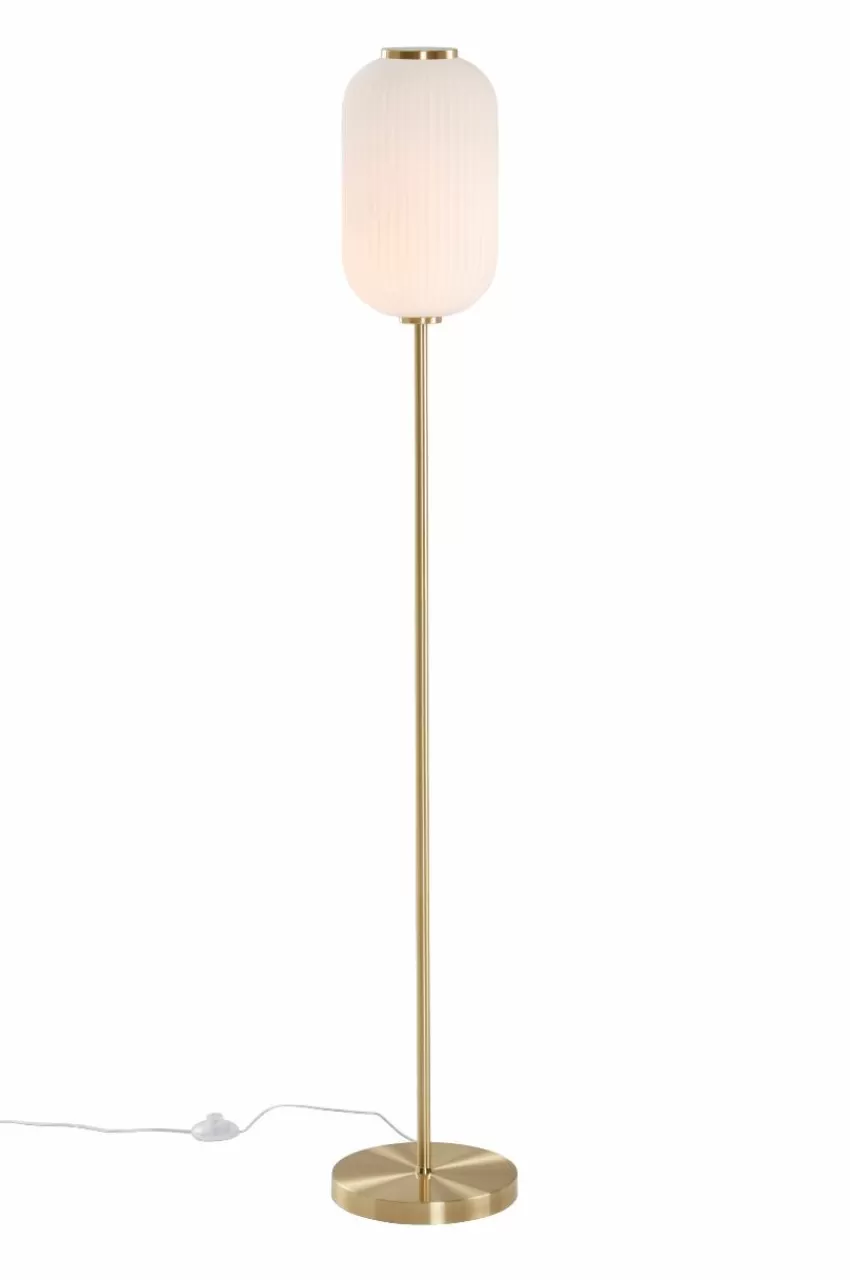 Golvlampor*Jotex SAINT Golvlampa Mässing/vit