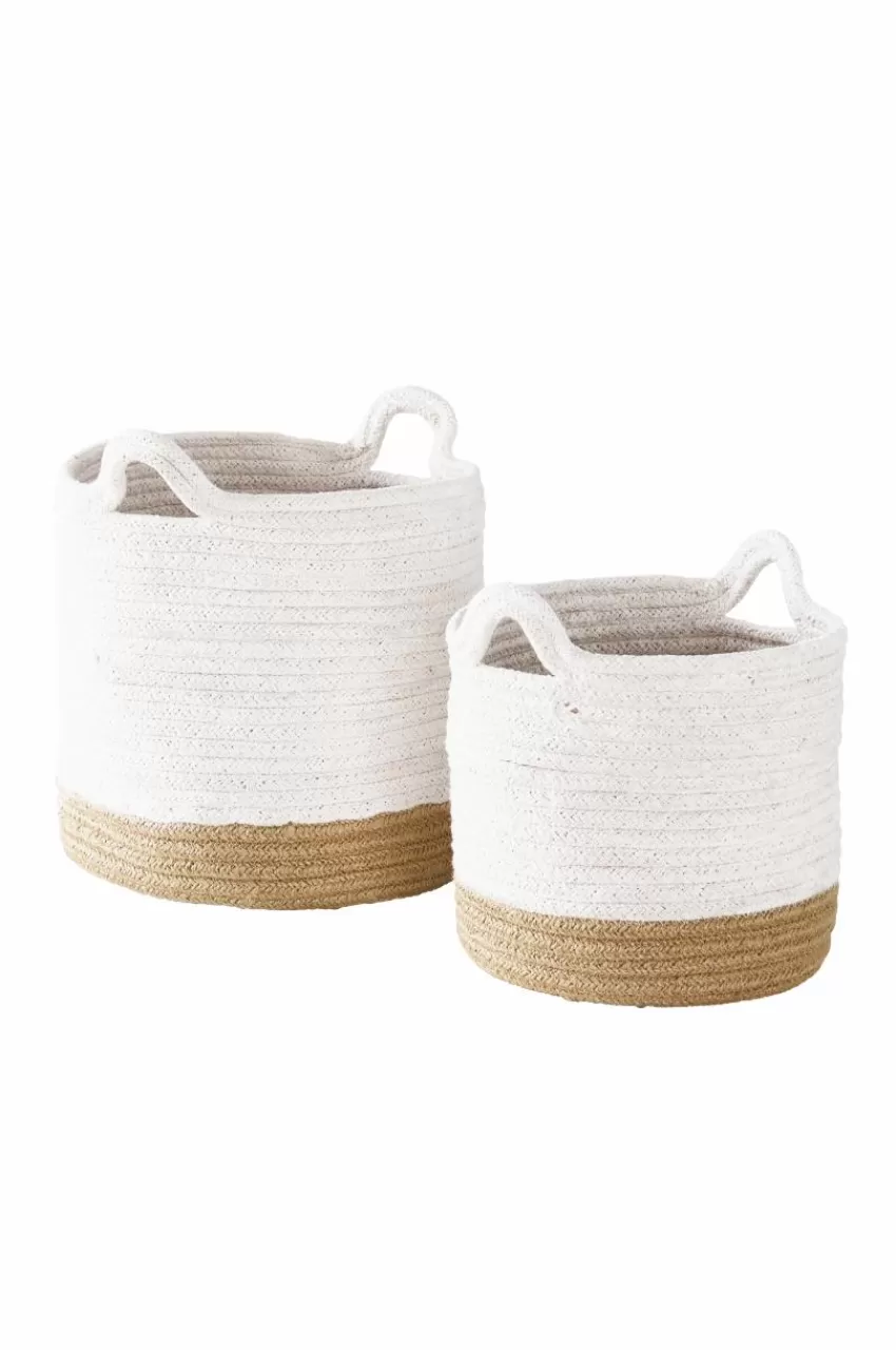 Prydnadssaker | Förvaring*Jotex SALLE Förvaringskorg 2 Delar Naturvit/beige