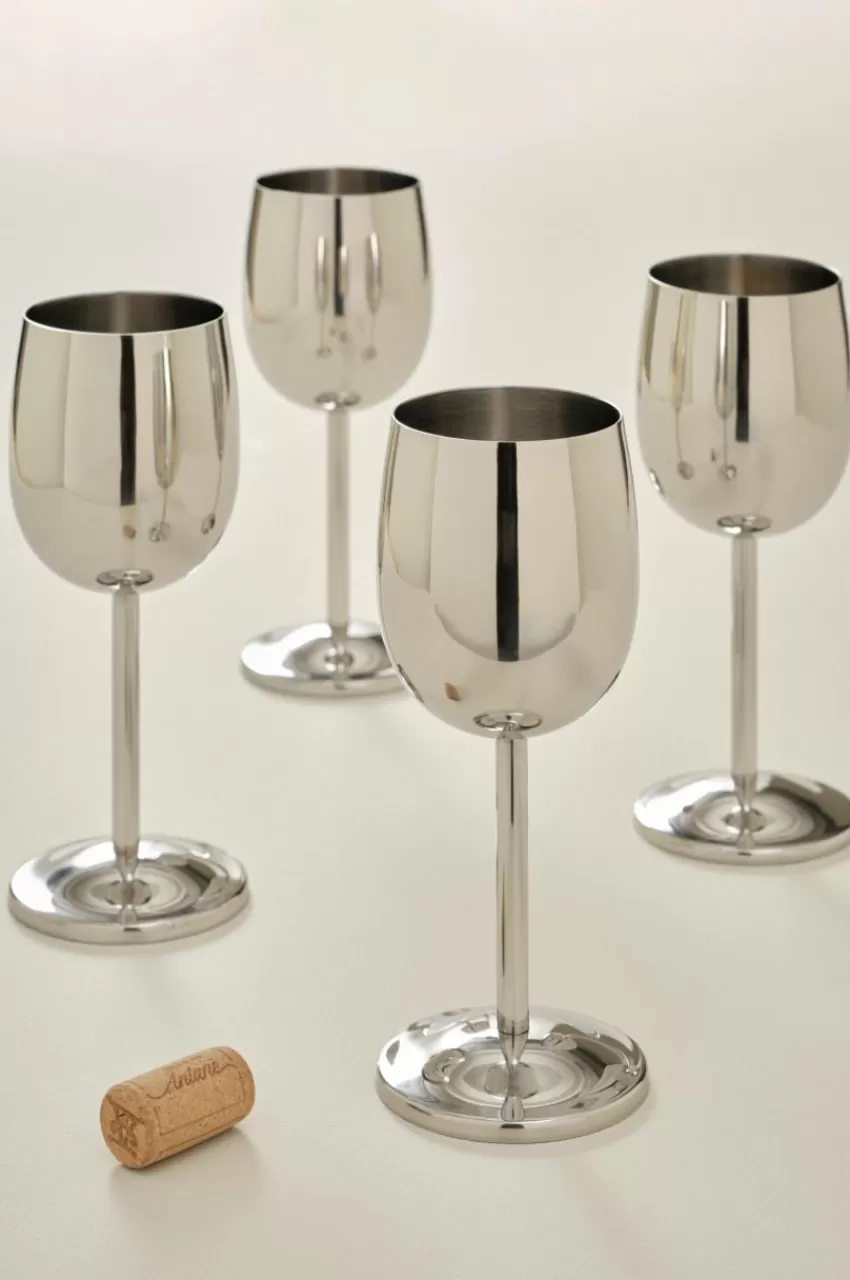 Juldukning | Glas*Jotex SARAI Vinglas 4-pack Silver
