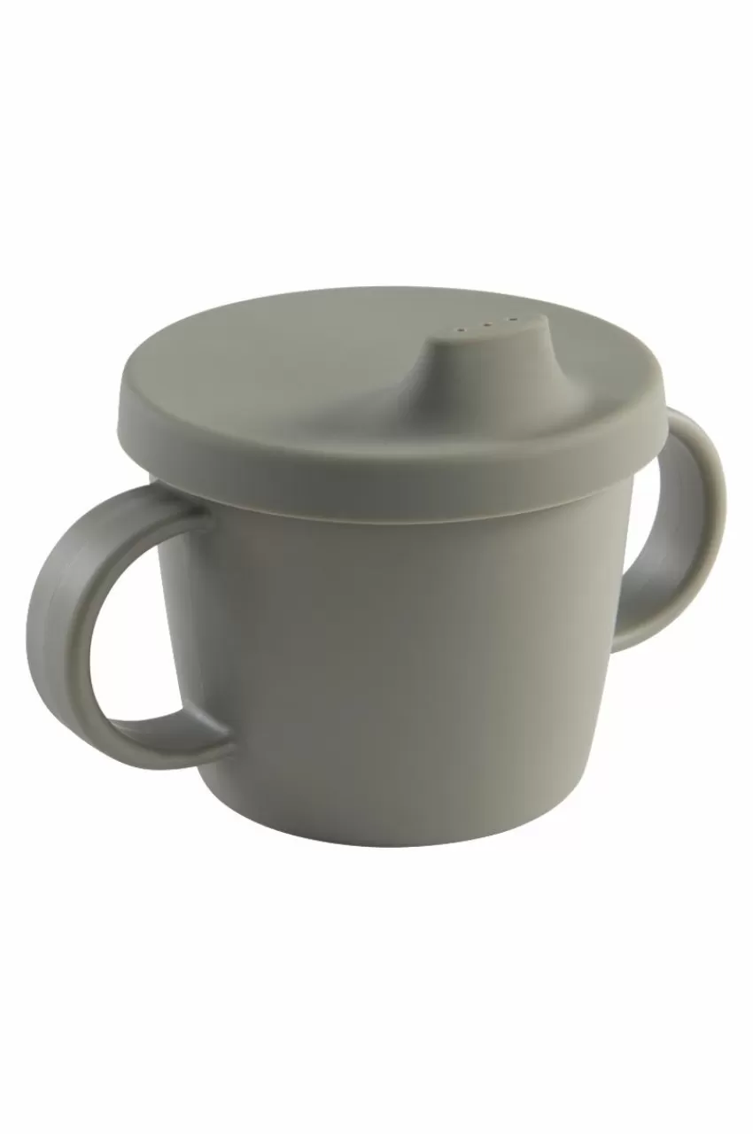 Koppar & Muggar | Barndekoration*Jotex SASSEN Mugg Med Piplock Gröngrå