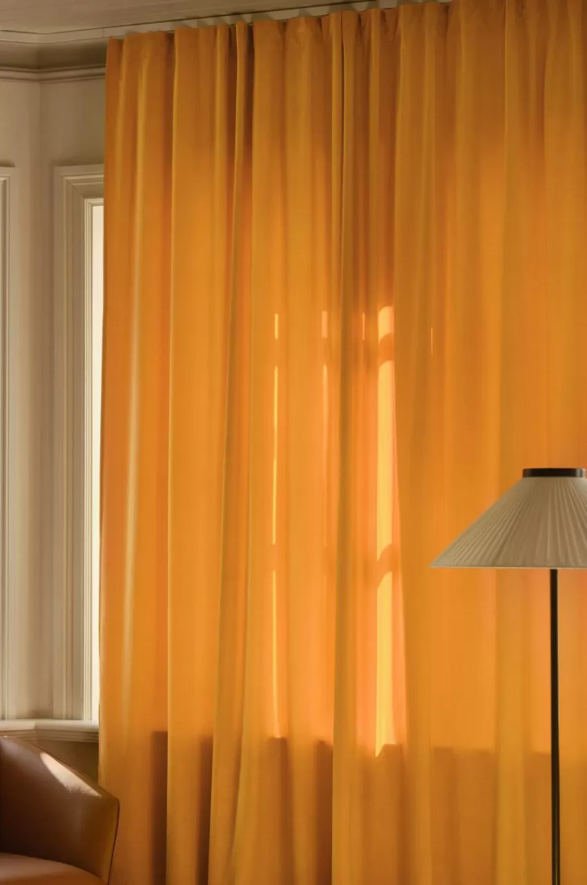 Sammetsgardiner | Multifunktionsgardiner*Jotex SAVANNAH Multifunktionsgardin 1 Längd - Extra Bred Gul