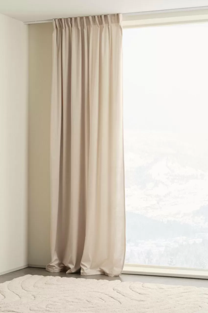 Sammetsgardiner | Multifunktionsgardiner*Jotex SAVANNAH Multifunktionsgardin - 1 Längd Ljus linnebeige