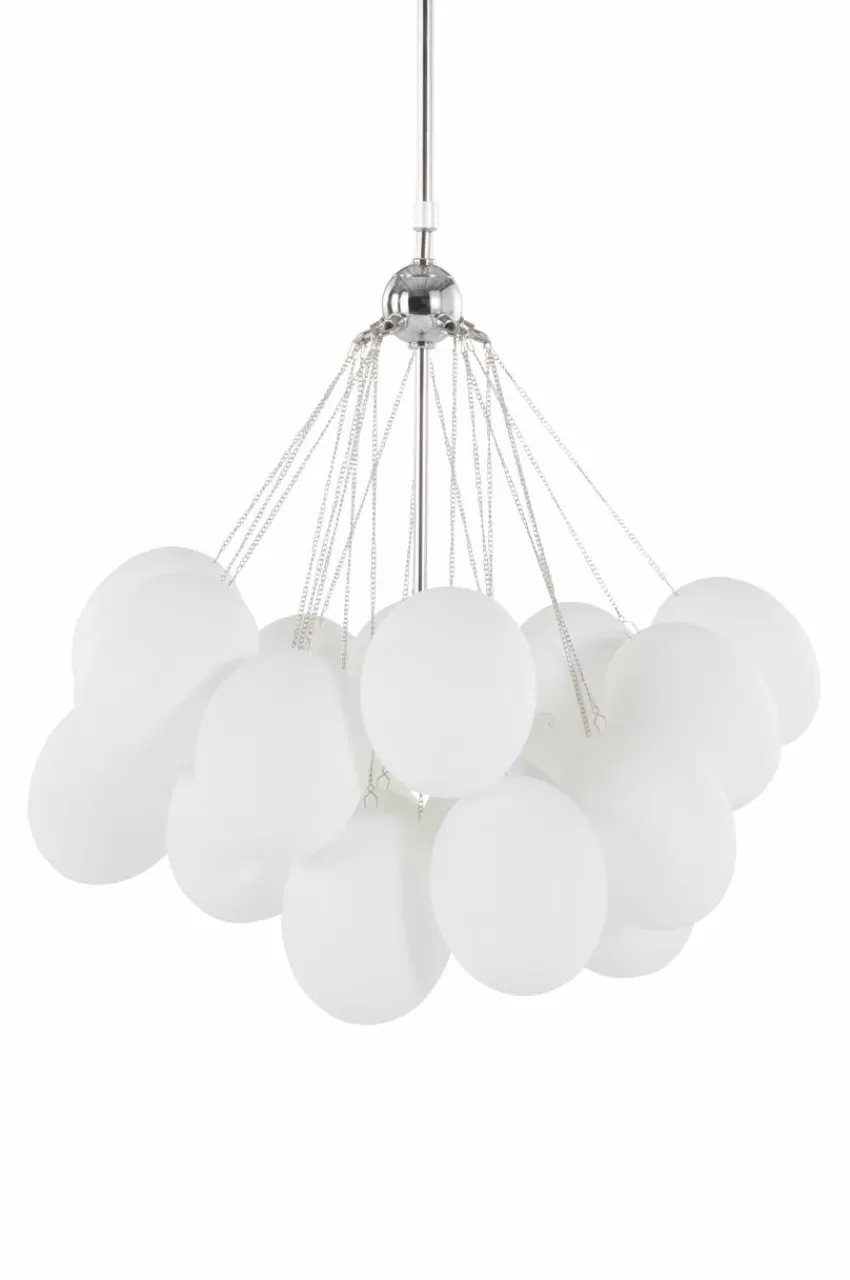 Taklampor | Kristallkronor & Takkronor*Jotex SEATON 21 Taklampa Krom/opalglas