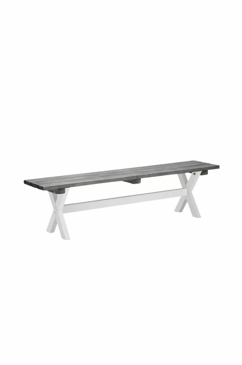 Utesoffor & Utebänkar | Utemöbler*Jotex SHABBY CHIC Bänk 40x180 Cm Grå