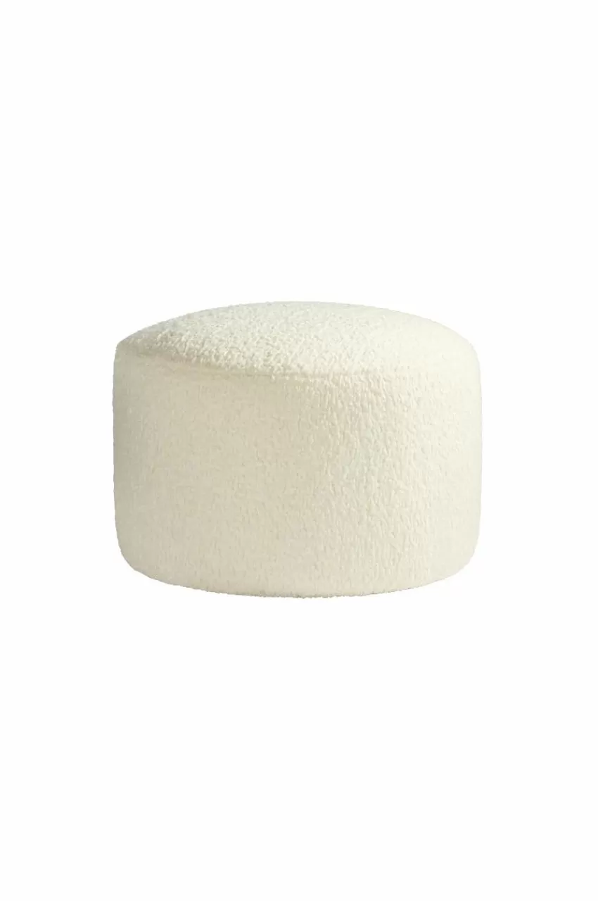 Sittpuffar*Jotex SHANGHAI TEDDY Sittpuff ø 70 Cm Naturvit