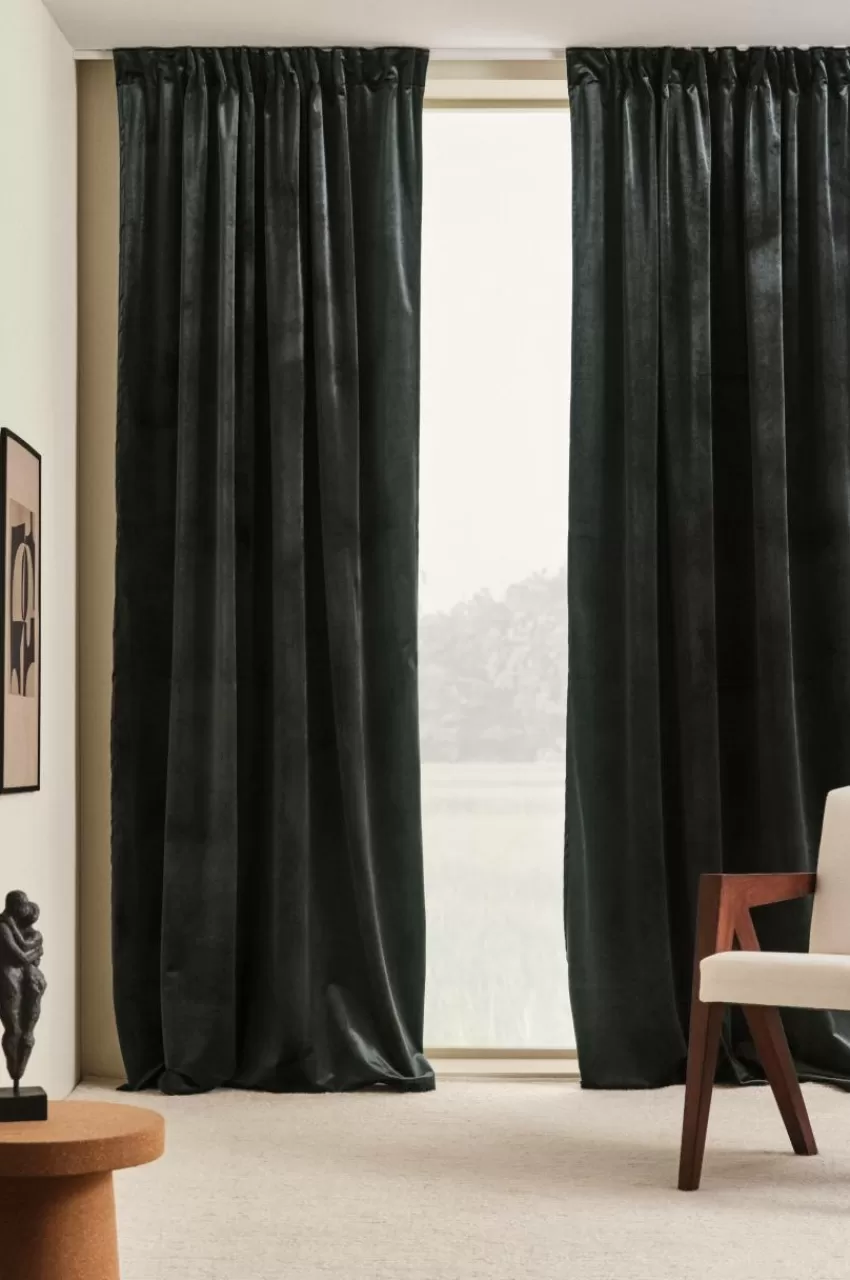 Julgardiner | Sammetsgardiner*Jotex SIMONE Multifunktionsgardin 2-pack Svart