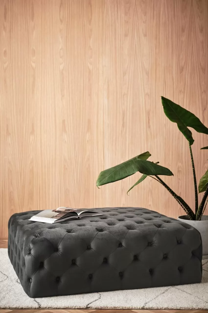 Sittpuffar*Jotex SKENE Sittpuff 120x120 Cm Mörkgrå
