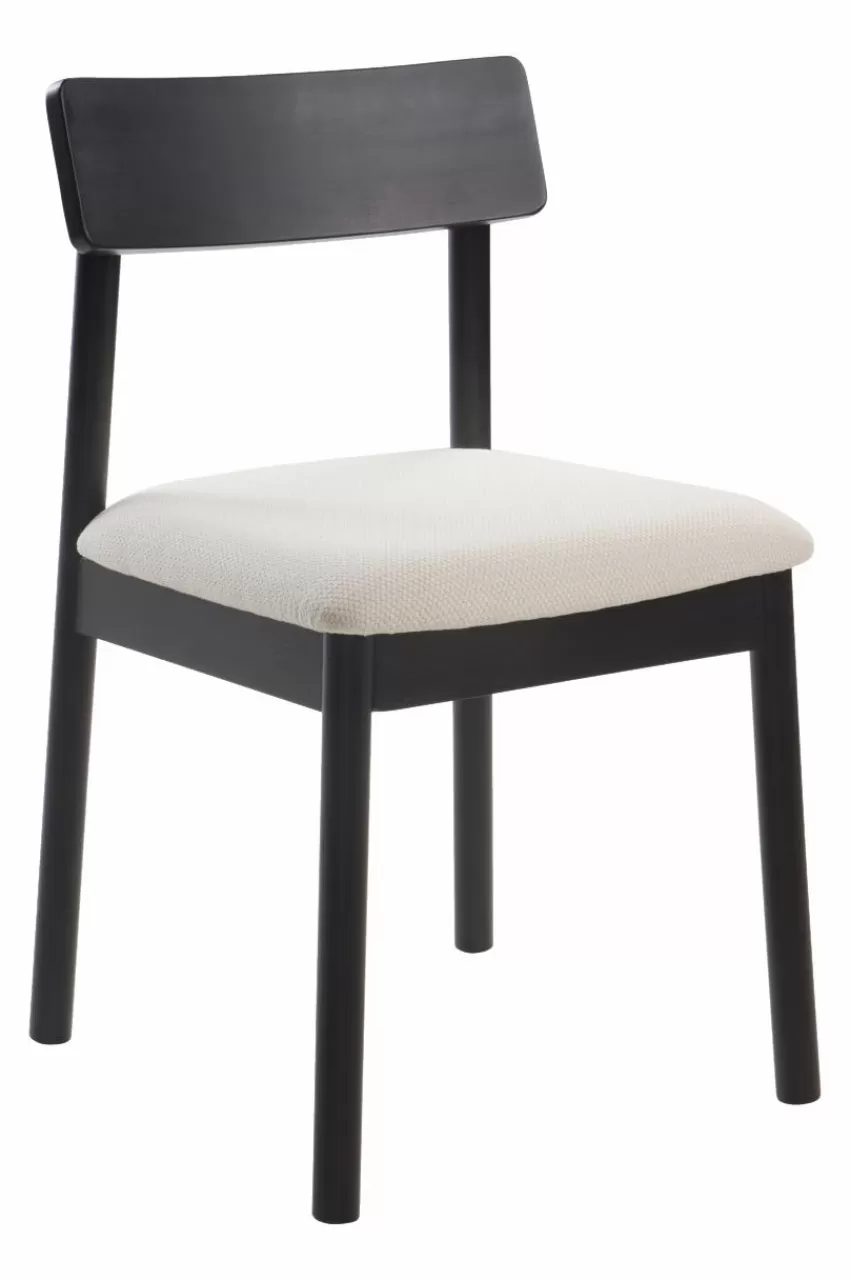 Stolar*Jotex SKILLINGE Stol Svart/Naturvit