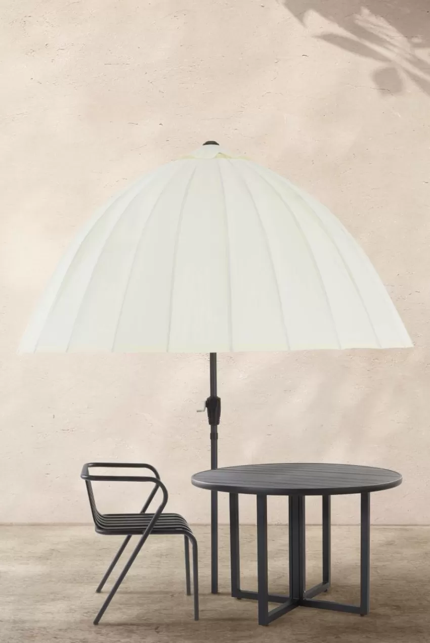 Parasoller & Pergola | Utemöbler*Jotex SKYROS Solparasoll ø 200 Cm Vit